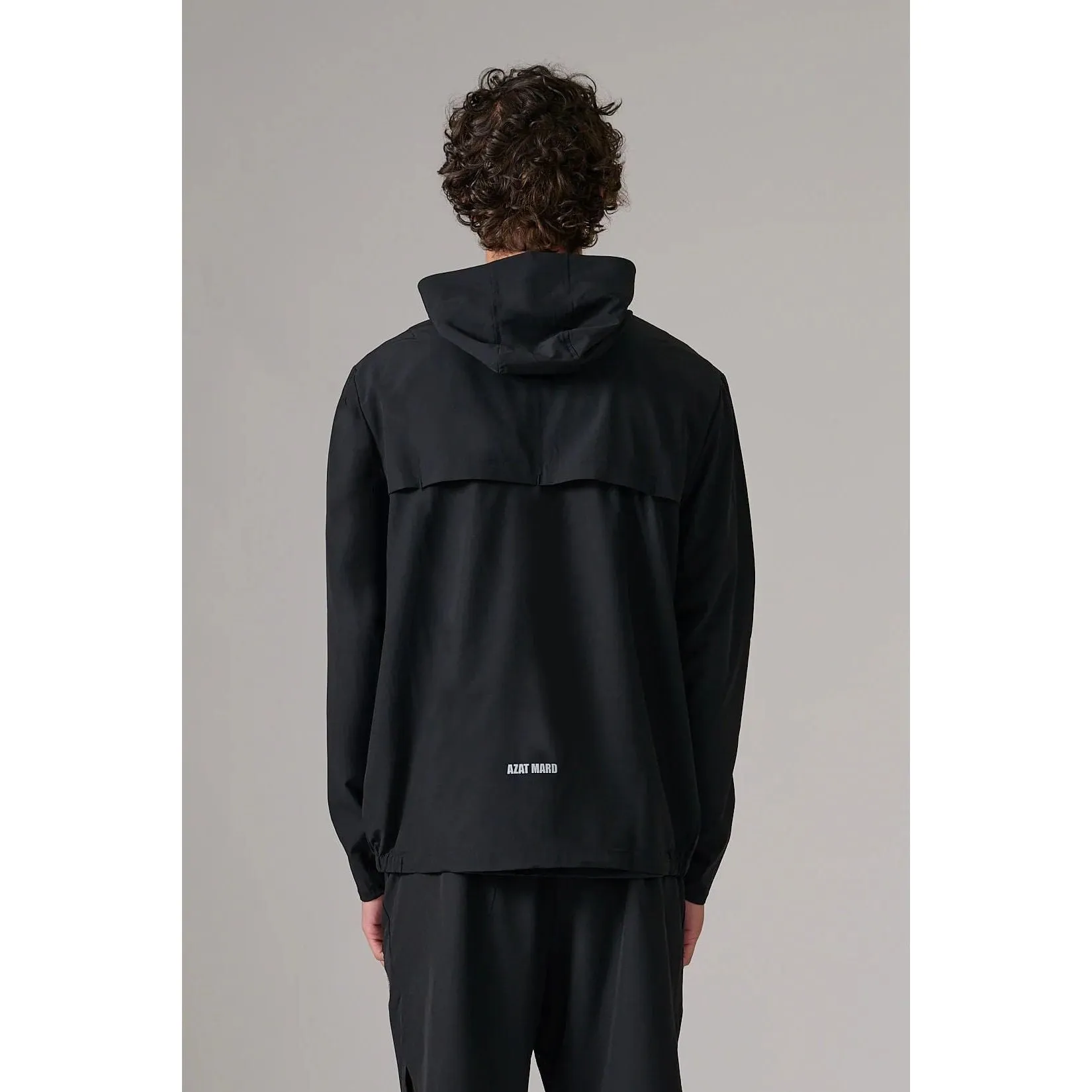AZAT MARD BLACK ACTIVEWEAR WINDBREAKER