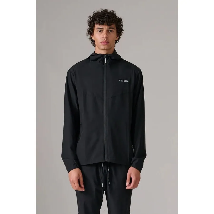 AZAT MARD BLACK ACTIVEWEAR WINDBREAKER