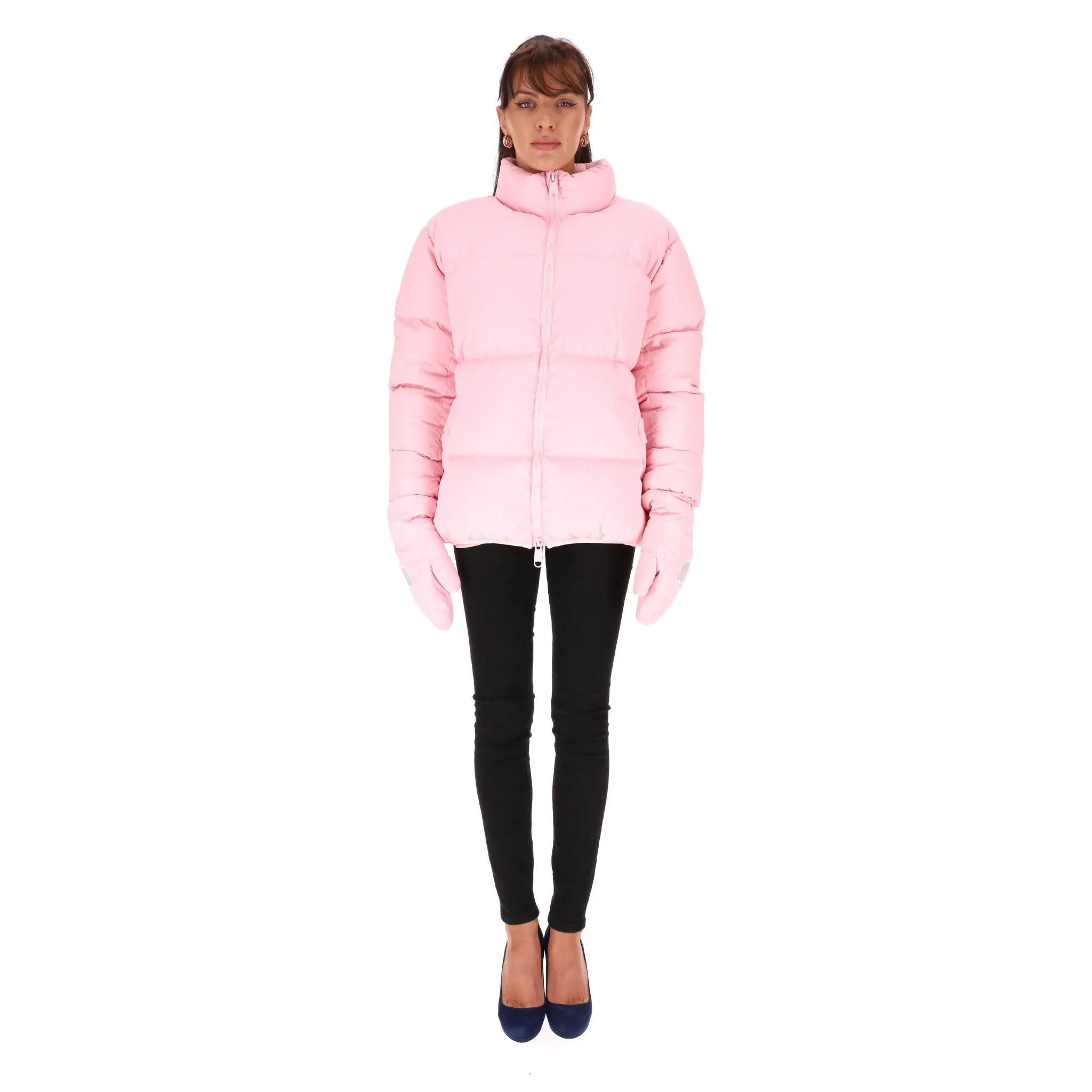 Nicopanda Uptown Puffer Down Jacket With Mittens. Size XS