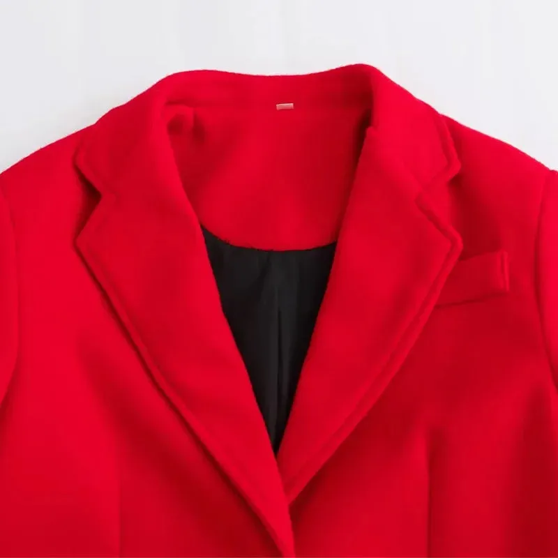 Scarlet Autumn Overcoat